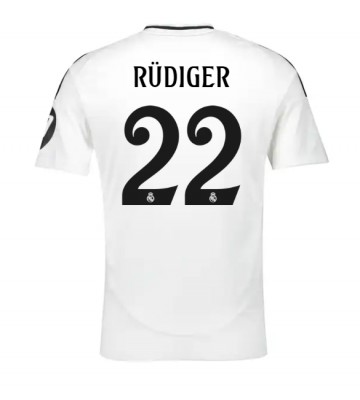 Real Madrid Antonio Rudiger #22 Replika Hjemmebanetrøje 2024-25 Kortærmet